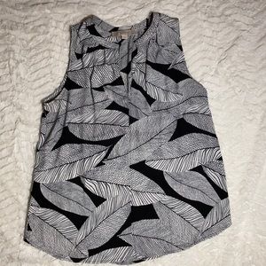 CLOSING SALE LOFT  Patterned Sleeveless Blouse